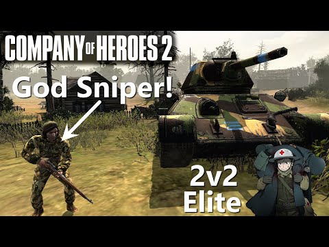 CoH2 Elite 2v2 Hans, Malgari vs Twitler, ArmouredTopHat (Company of Heroes 2)