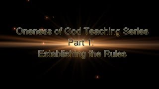 Oneness of the Godhead- "Establishing the Rules" with Pastor Jeff Moses FAC Lafollette