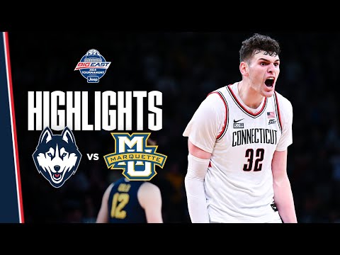 HIGHLIGHTS | BIG EAST Championship | #2 UConn Men's Basketball vs. Marquette