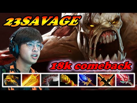 23Savage Lifestealer full slot carry 18k comeback | 23SAVAGE Dota 2