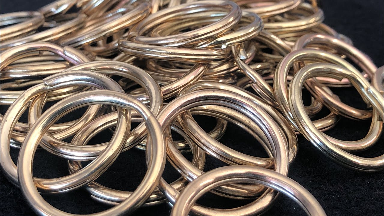 Solid Brass Key Rings