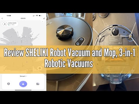 Review SHELIKI Robot Vacuum and Mop, 3-in-1 Robotic Vacuums Cleaner with LiDAR Navigation Smart Mapp