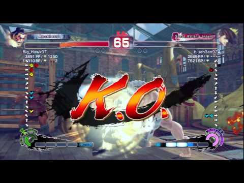 Big_Hawk97 (E.Honda) Vs blueb3an924 (Yang) SSF4 AE Ranked Matches - PSN