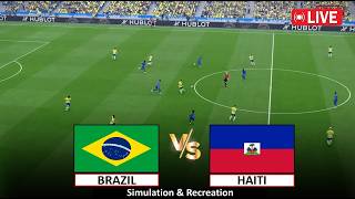 🔴Live : Brazil vs Haiti I Video Game Simulation I Full Match Live Stream I 20 June, 2026 