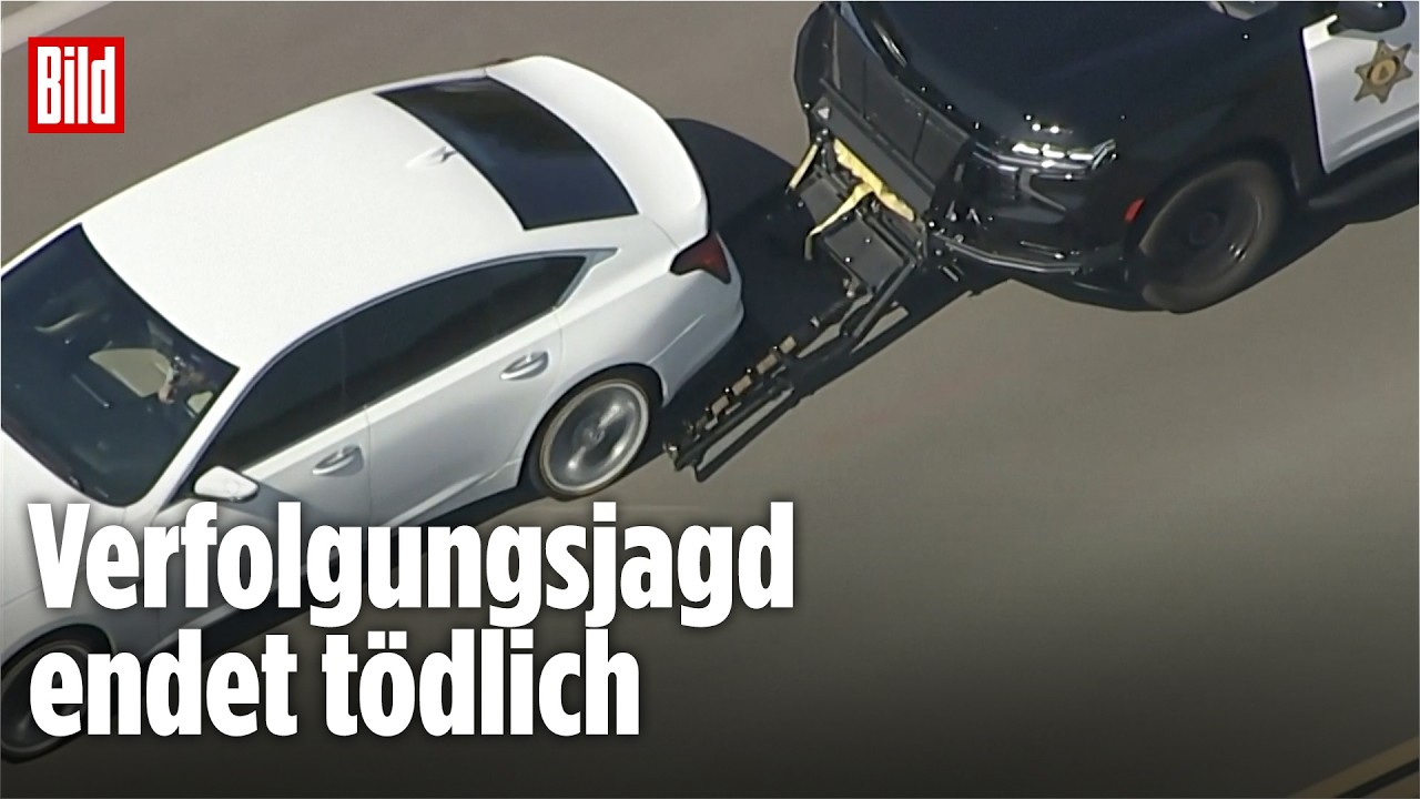 Tödlicher Crash nach Verfolgungsjagd: Polizei stoppt Flüchtigen mit Grappler