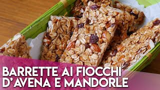 Barrette ai Fiocchi d'avena e Mandorle
