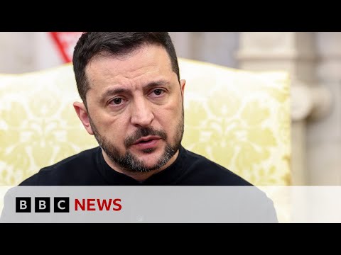 Video | President Zelensky tells Russia to 'stop attacking' Ukraine following air strikes | BBC News