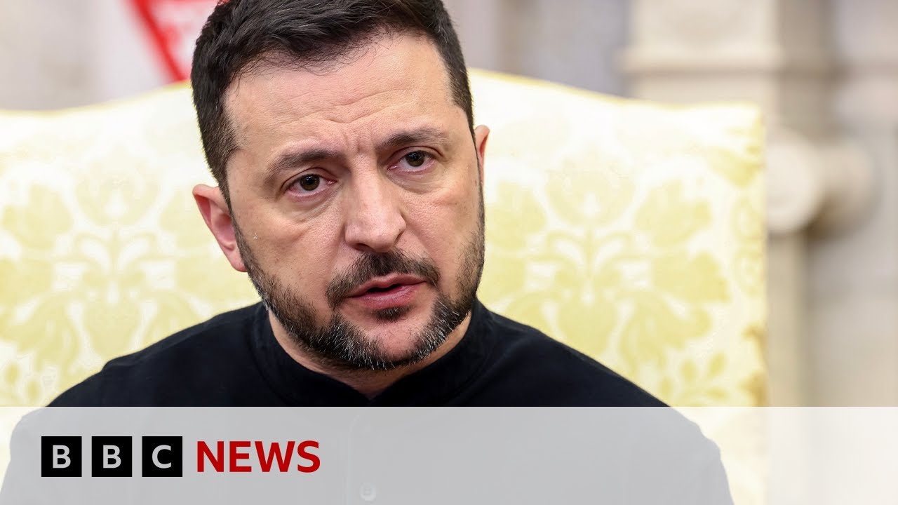 President Zelensky tells Russia to 'stop attacking' Ukraine following air strikes | BBC News