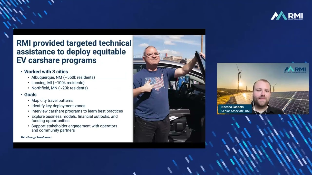 Webinar — Equitable EV Access Through Local Carshare Programs