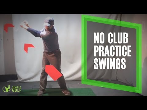 No Club Practice Golf Swings Pull Your Thumb For Width | Golf Swing Sequence