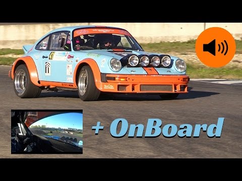 Porsche 911 SC Gr.4 action + On-Board camera - 1° Pavia Rally Circuit 2016 - Huge Flames!