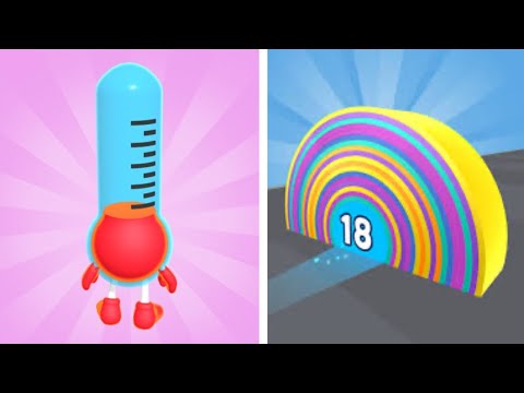 Heat Runner 3D. Wrapper Runner. Satisfying mobile games