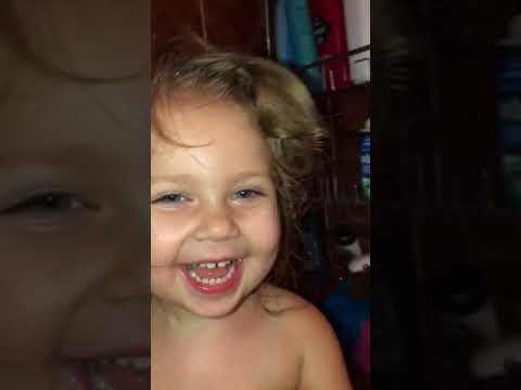 Randi playing in shower