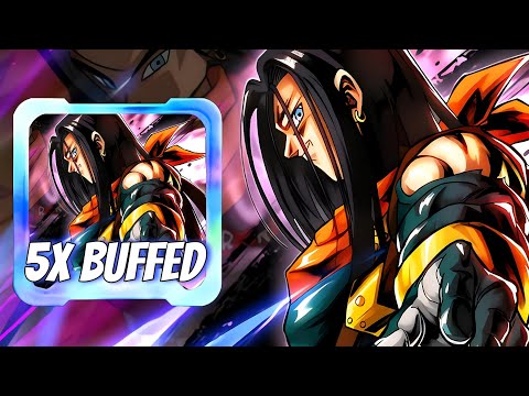 WHAT IS THIS DAMAGE!!! 5x ZENKAI BUFFED LF SUPER 17 DESTROYS EVERYONE IN SECONDS! (DB Legends)