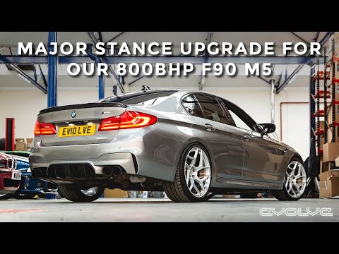 Lowering our F90 M5 with Adjustable Suspension from MSS