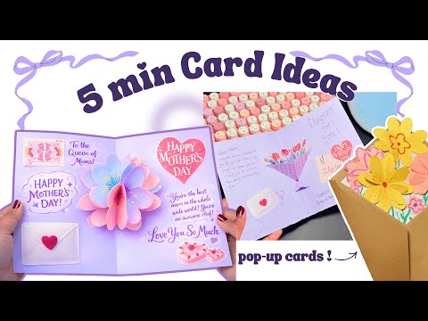 Diy  Simple Flower Popup Card/Easy Paper Craft | Birthday   Mothers Day Cards  | Simple Budget gift