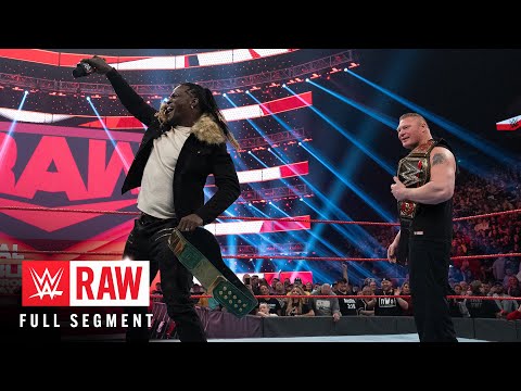 FULL SEGMENT: R-Truth confronts Brock Lesnar: Raw, Jan. 13, 2020