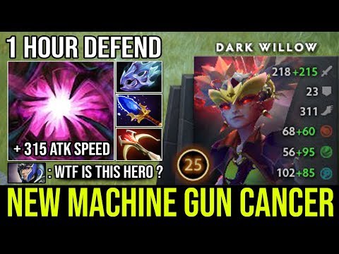 NEW Machine Gun Crazy 1 Hour Throne Defend + 315 Attack Speed with Scepter + Daedalus Dark Willow