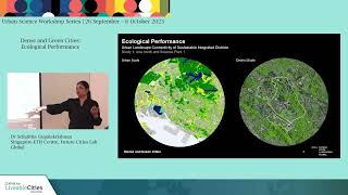 Urban Science Workshop 2023: Ecological Performance