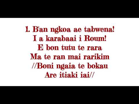 B'an ngkoa ae tabwena - Rotintebuka Male Singers