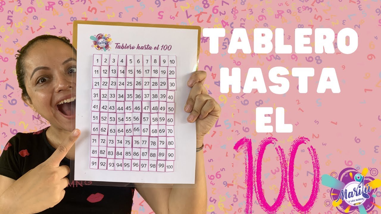APRENDER A CONTAR DEL 1 AL 100 - TABLERO HASTA EL 100 MÉTODO MONTESSORI