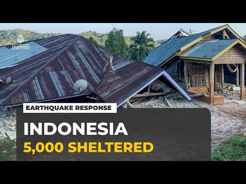 Indonesia earthquake: Thousands displaced as rescue teams reach worst-hit areas
