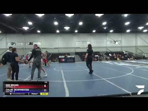 112 Lbs Round 3 (4 Team) - Gigi Bragg, Michigan Vs Chloe Dearwester, Ohio Red 3afe