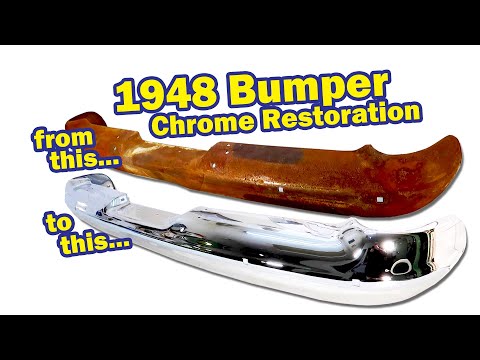 Restoring A 74 Year Old Bumper: Chrome Rechroming Step By Step!