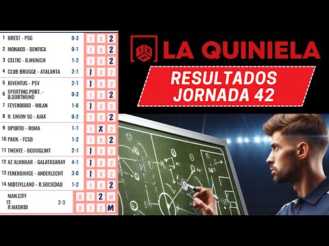RESULTADOS de la #QUINIELA JORNADA  #42
