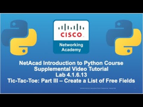 Cisco NetAcad Intro to Python Course - Supplement Lab Tutorial & Solution Set: Lab 4.1.6.13 Part III