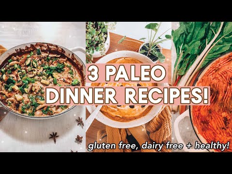 3 PALEO DINNER RECIPES | Gluten free, dairy free + healthy!