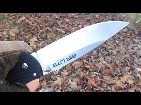 Cold Steel Air Lite ($50) Drop Point Folding Knife Review - Easy To Carry Workhorse