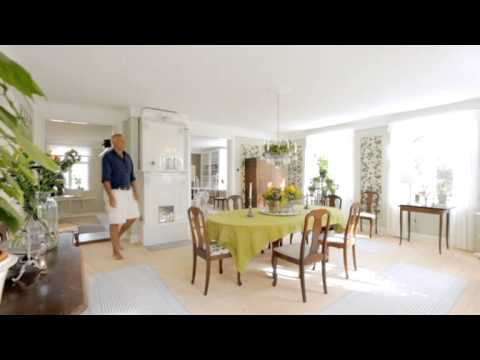 Entréhallen, övervåningen, matsalen och bibliotekets förvandling - Sommar med Ernst (TV4)