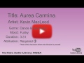 Aurea Carmina Kevin MacLeod Dance Electronic Funky YouTube Audio Library BGM
