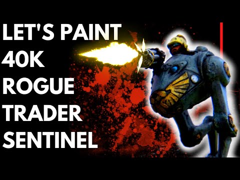 PAINTING ROGUE TRADER IMPERIAL GUARD SENTINEL- How I paint 40k (That's a funny looking chicken/egg)