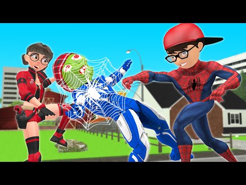 NickSpider Troll ZombieHulk  Scary Teacher 3D Ice Scream Bully Tani Animation