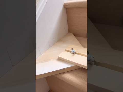 How to make a good template for stairs 👉 Gpr3Carpentry🔨  #tips #carpentry #tools #stairs #viral