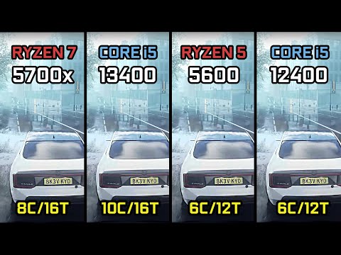 Ryzen 7 5700X vs i5 13400 vs Ryzen 5 5600 vs i5 12400 Game Benchmark RX 6950 XT