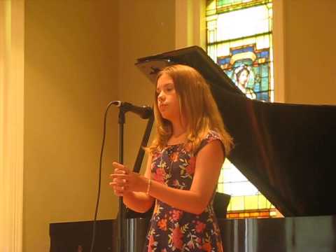 Emily O.  Lesson Center Recital July 2013. Singing Beautiful by Christina Aguilera