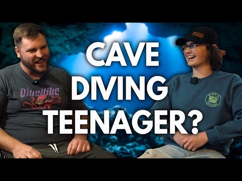 I interviewed the youngest diver I know that is actually CAVE DIVING