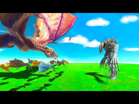 One Shot Scourge Vs ALL Dragons - Animal Revolt Battle Simulator