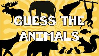 Guess The Animals by Their Silhouettes 🐘🦒🐦 | Fun Animal Quiz Challenge!