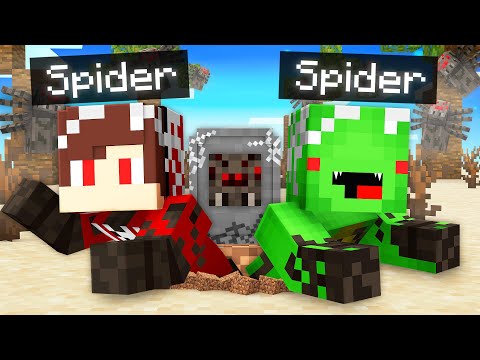 Transformed into Spiders in Minecraft!