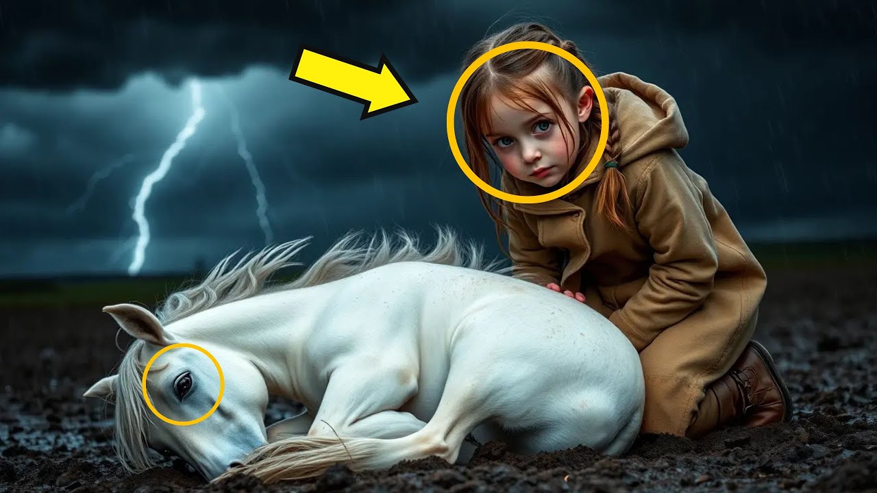 MILLONARIO ABANDONA A UN CABALLO CIEGO RECIÉN NACIDO.. ¡PERO LO QUE HACE UNA NIÑA TE SORPRENDERÁ