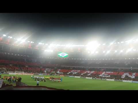 "Mosaico da torcida do Flamengo no jogo contra o São Lourenço" Barra: Nação 12 • Club: Flamengo