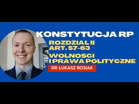 Konstytucja RP z 1997 r. - art. 57-63, rozdział II-wolności i prawa polityczne (polska konstytucja).