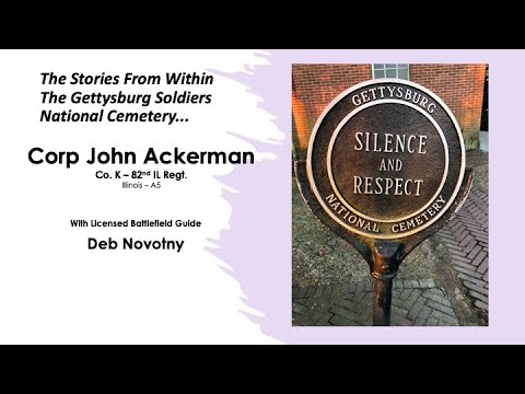 GSNC - Cp. John Ackerman, Co.K - 82nd Illinois Infantry, with LBG Deb Novotny