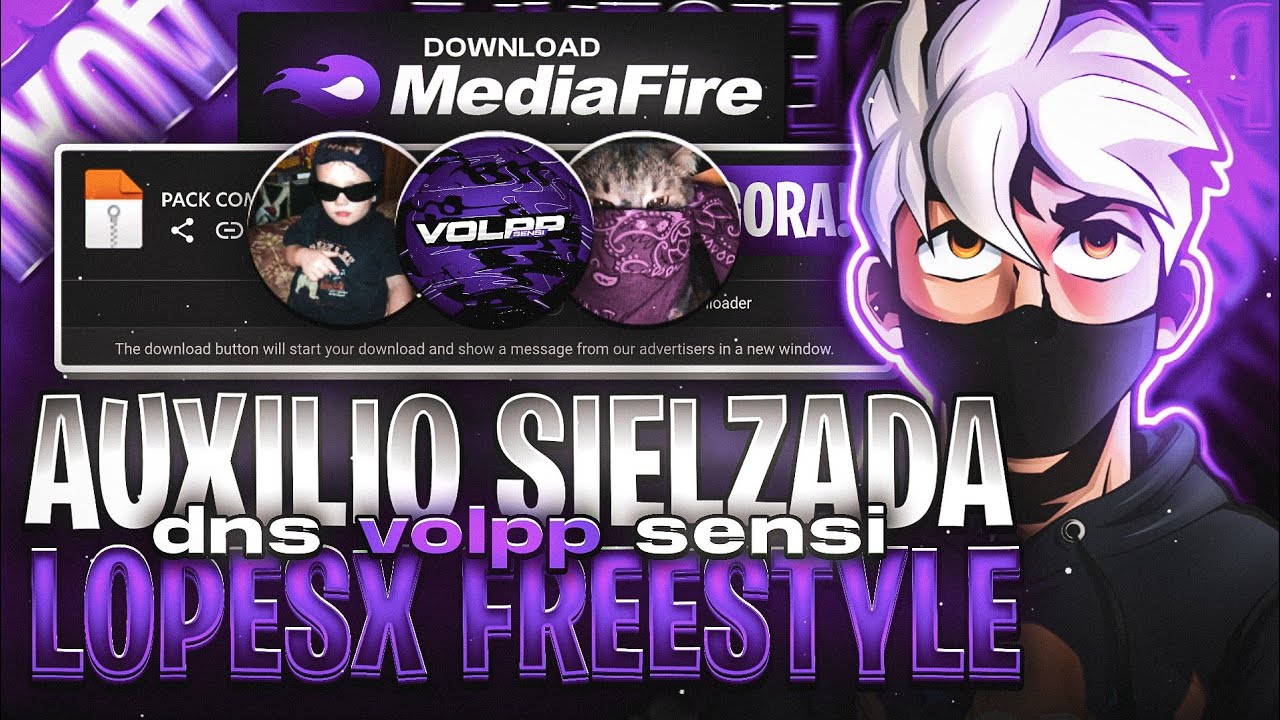 Novo!! PAINEL DO SIELZADA 😈 PACK LOPESX FREESTYLE - DNS XIT VOLPP SENSI - AIMBOT ANDROID e IPHONE
