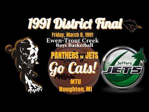 1991 Boys Basketball District 128 Final:  E-TC v Jeffers @ MTU