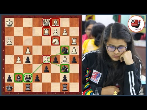 WFM Sujana Lohani (1537) beats Barbier Wiebke (1998) | 43rd FIDE Chess Olympiad |